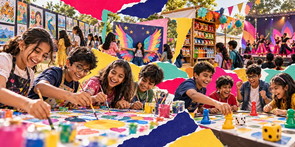 Families enjoying UDAAN festival day